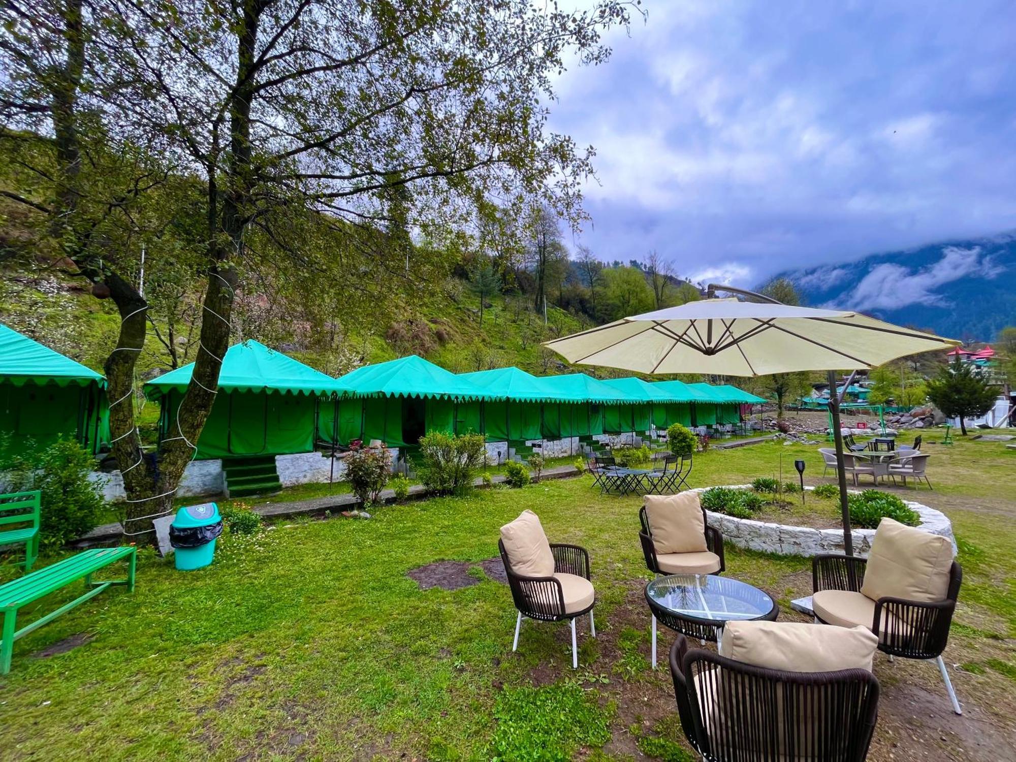Himalayan Riverside Swiss Cottage Tents, Manali מראה חיצוני תמונה