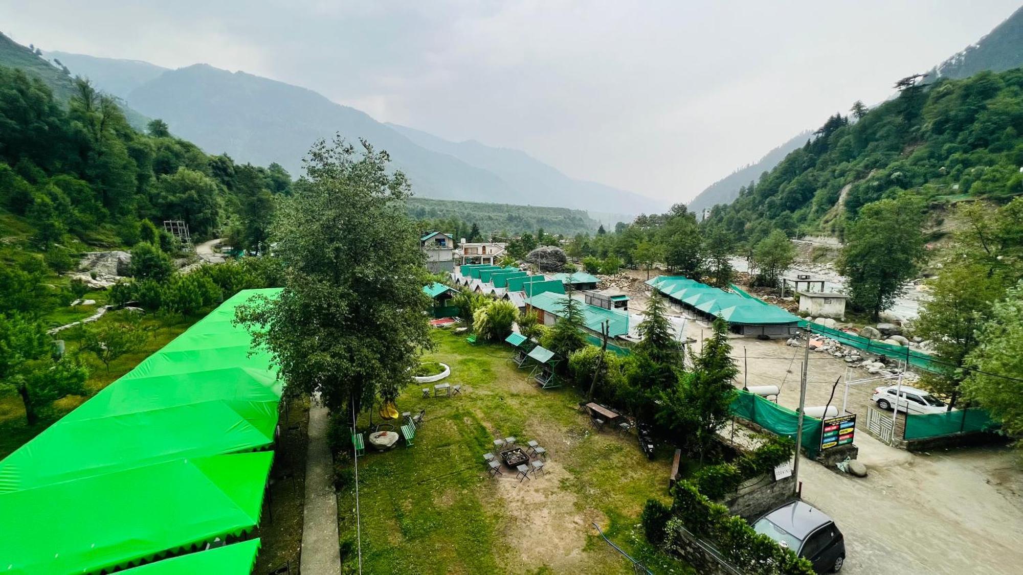 Himalayan Riverside Swiss Cottage Tents, Manali מראה חיצוני תמונה